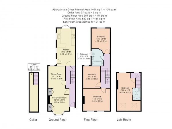 Floorplan for Maynard Road, Walthamstow, London, E17