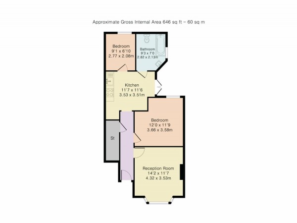 Floorplan for Scotts Road, Leyton, London, E10
