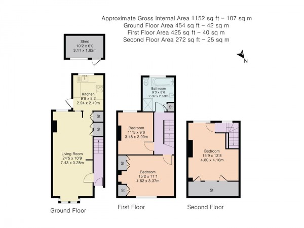 Floorplan for Tower Hamlets Road, Walthamstow, London, E17