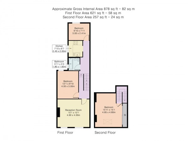 Floorplan for St. Mary Road, Walthamstow, London, E17