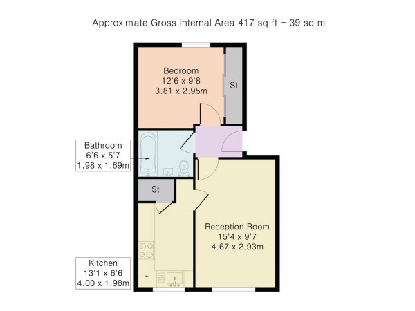 Floorplan for Frances Court, Gandhi Close, Walthamstow, London, E17