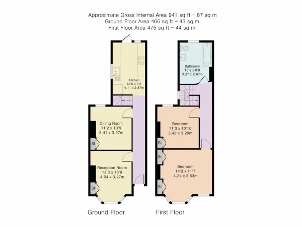 Floorplan for Fulbourne Road, Walthamstow, London, E17