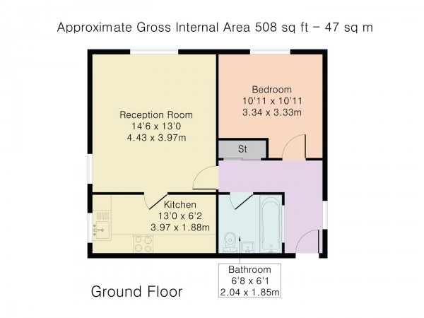 Floorplan for West Avenue, Walthamstow, London, E17