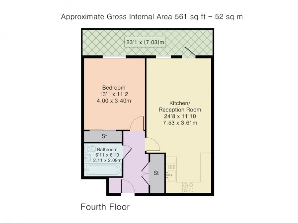 Floorplan for Gateway Apartments, Station Approach, Hoe Street, Walthamstow, London, E17