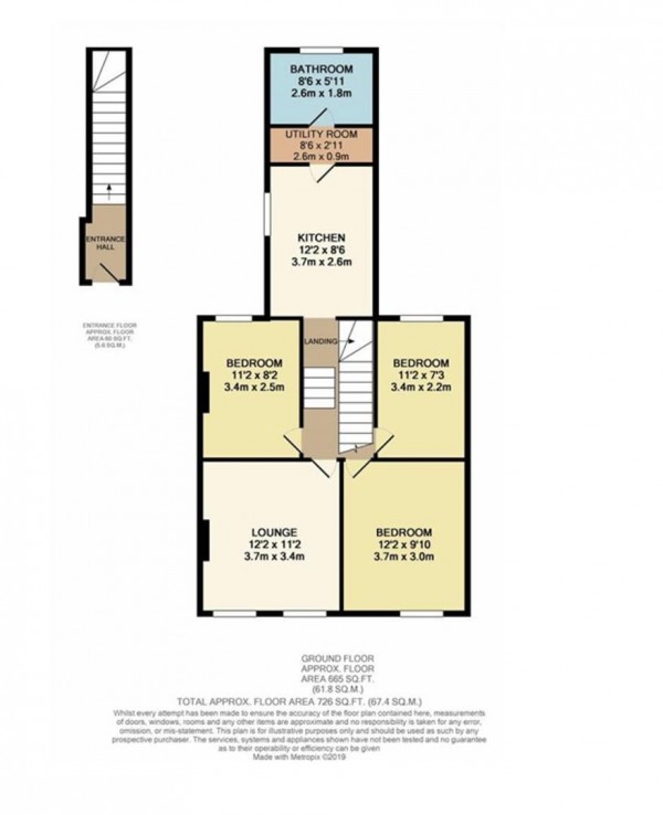 Floorplan for Station Road, Forest Gate, London, E7