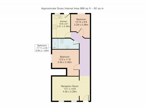 Floorplan for Church Road, Leyton, London, E10