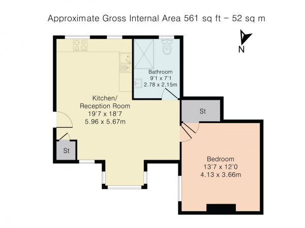 Floorplan for Wolsey Avenue, Walthamstow, London, E17