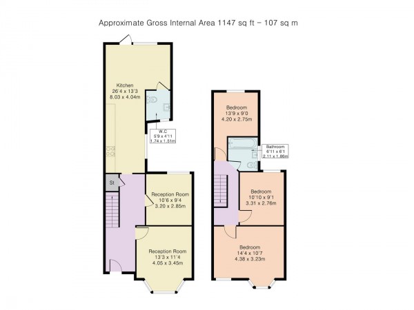 Floorplan for Carnarvon Road, Leyton, London, E10