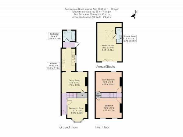Floorplan for Stracey Road, Forest Gate, London, E7