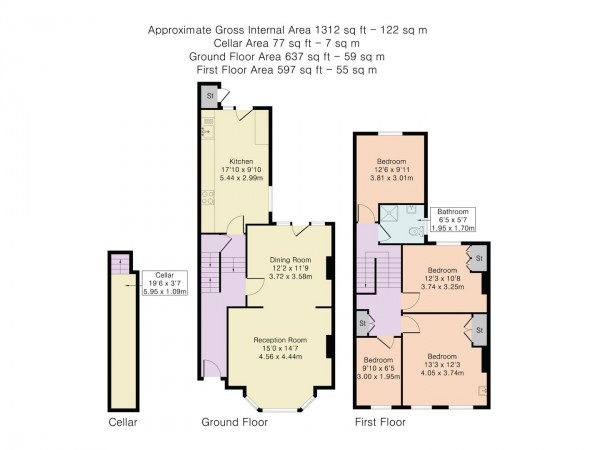 Floorplan for Merton Road, Walthamstow, London, E17