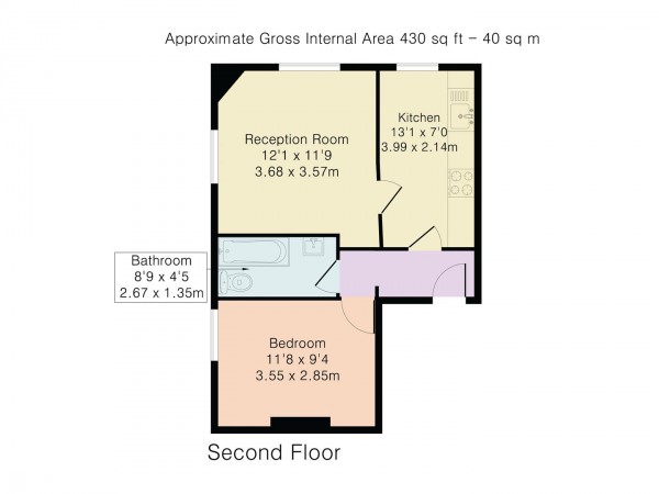 Floorplan for Orford Road, Walthamstow, London, E17