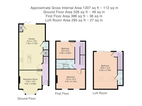 Floorplan for Beresford Road, Walthamstow, London, E17