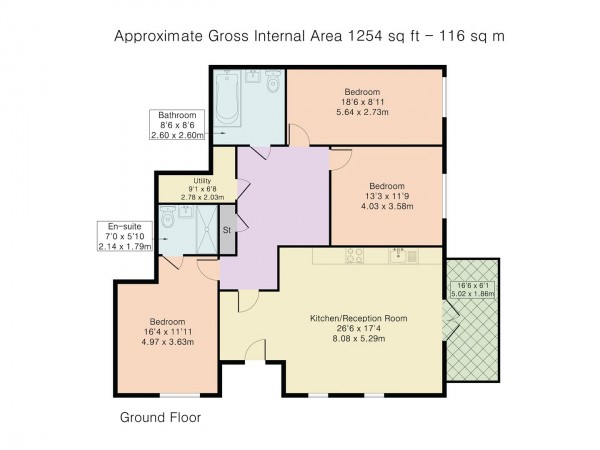 Floorplan for Troubridge Square, Walthamstow, London, E17