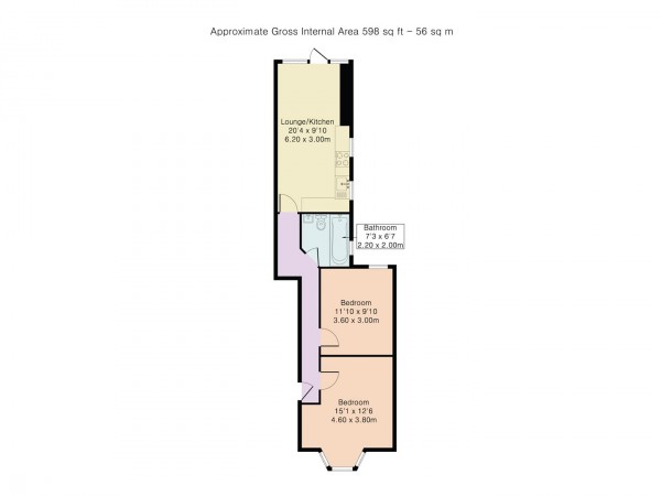 Floorplan for Lindley Road, Leyton, London, E10