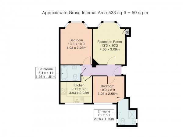 Floorplan for Bishops Close, Walthamstow, London, E17