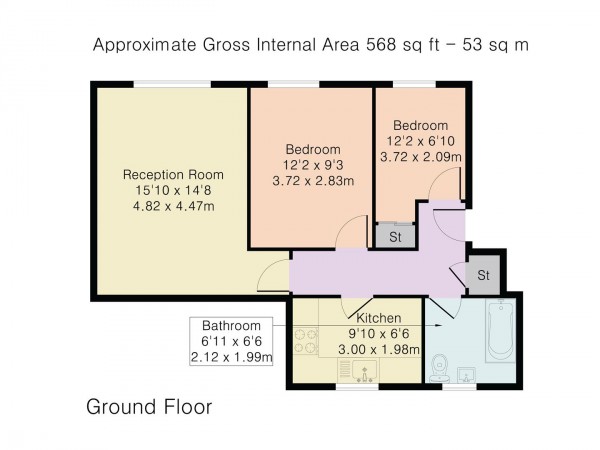 Floorplan for Liden Close, Walthamstow, London, E17