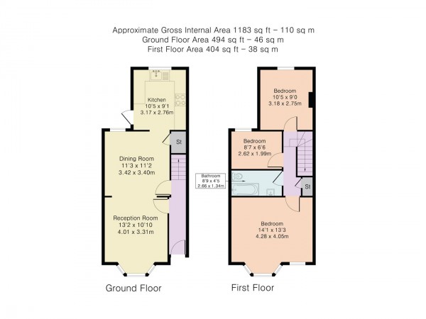 Floorplan for Capworth Street, Leyton, London, E10