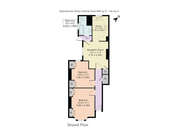 Floorplan for Twickenham Road, Leytonstone, London, E11