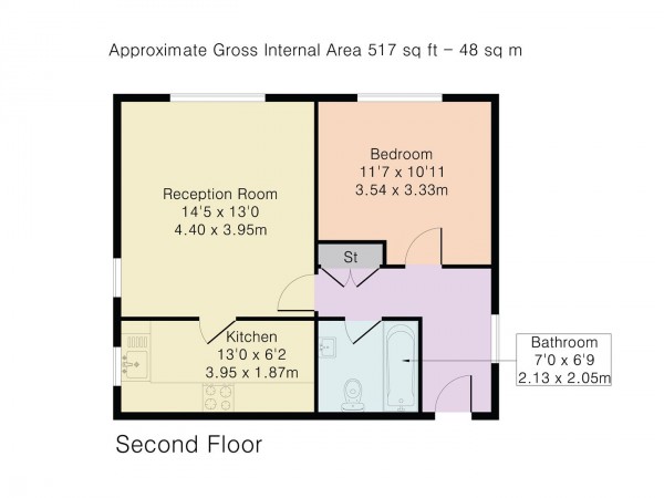 Floorplan for West Avenue, Walthamstow, London, E17