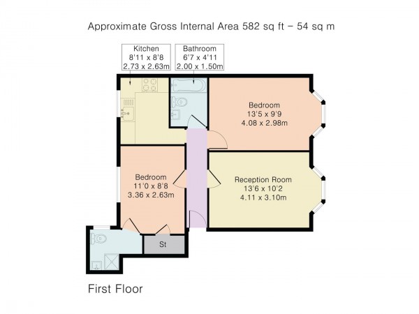 Floorplan for Bishops Close, Walthamstow, London, E17