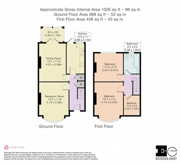 Floorplan for Hurst Road, Walthamstow, London, E17