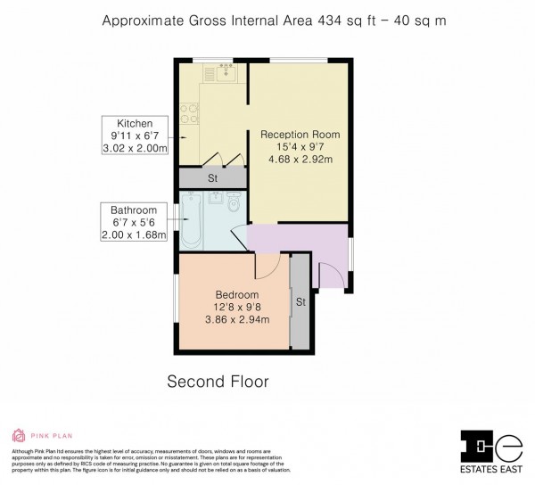 Floorplan for Baker Court, South Birkbeck Road, Leytonstone, London, E11