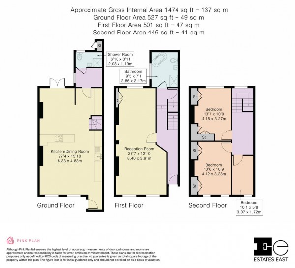 Floorplan for East Avenue, Walthamstow, London, E17