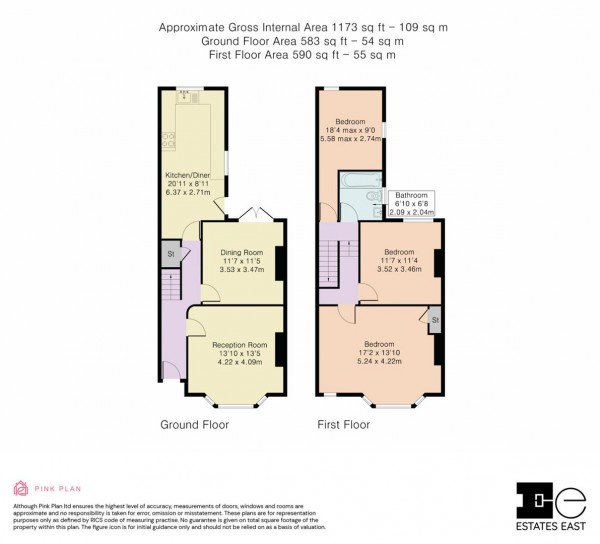 Floorplan for Priory Avenue, Walthamstow, London, E17