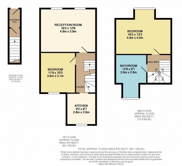 Floorplan for Verulam Avenue, Walthamstow, London, E17