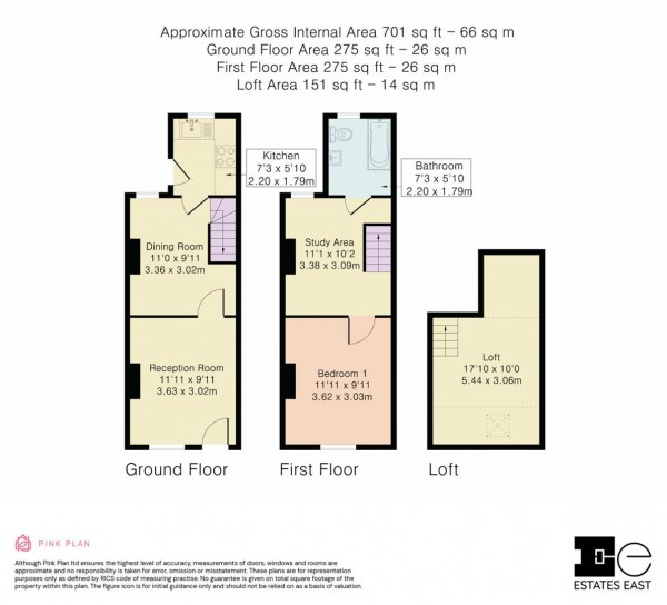 Floorplan for Maynard Road, Walthamstow, London, E17