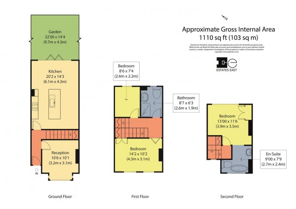 Floorplan for Devonshire Road, Walthamstow, London, E17
