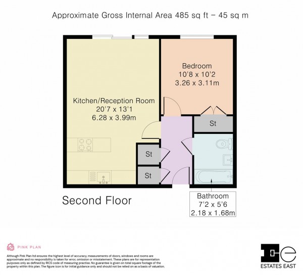 Floorplan for Thomas Jacomb Place, Walthamstow, London, E17