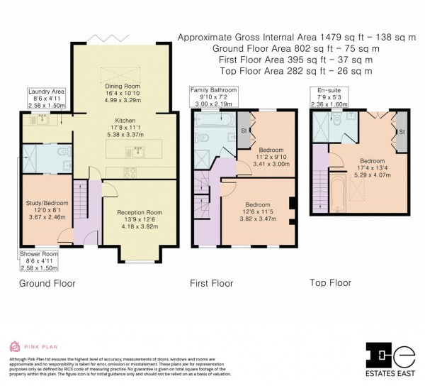 Floorplan for Grove Road, Walthamstow, London, E17