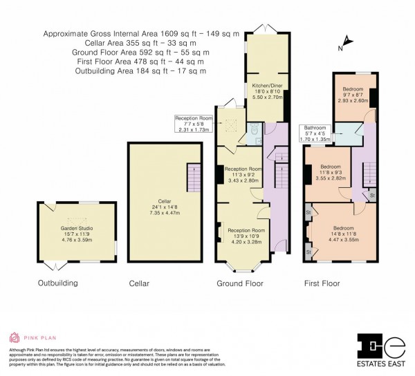 Floorplan for Thornhill Road, Leyton, London, E10