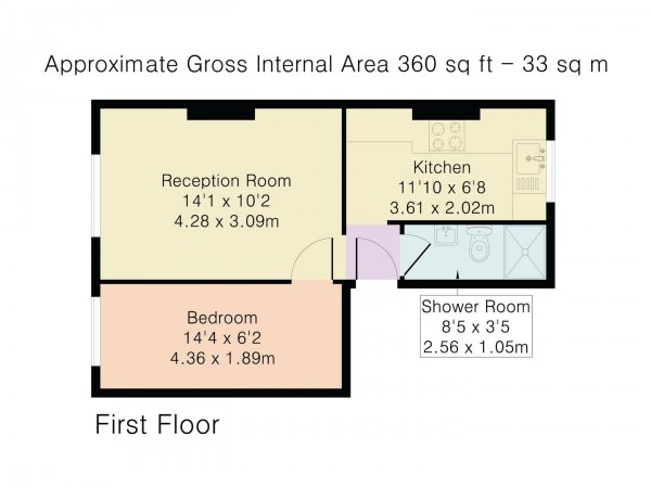 Floorplan for Orford Road, Walthamstow, London, E17