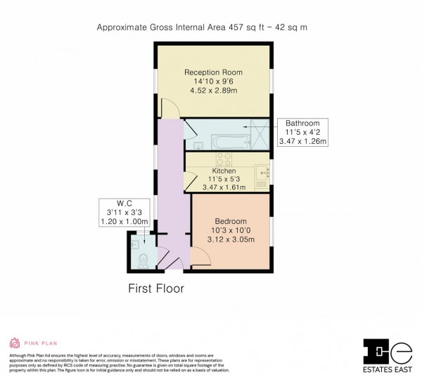 Floorplan for Orford Road, Walthamstow, London, E17