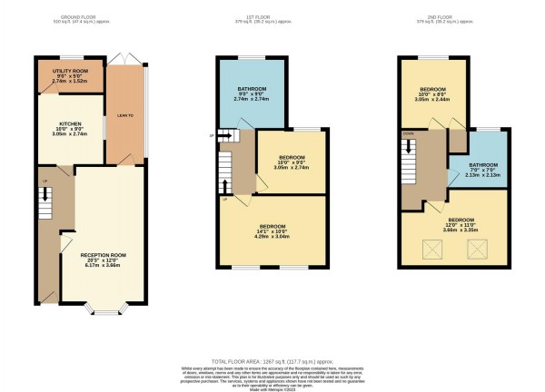 Floorplan for Canning Road, Walthamstow, London, E17