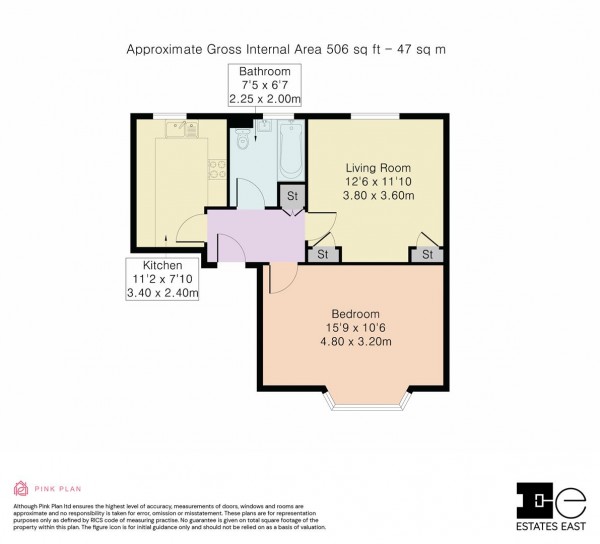 Floorplan for Brookfield Avenue, Walthamstow, London, E17