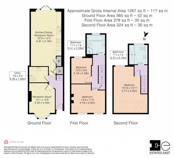 Floorplan for Walpole Road, Walthamstow, London, E17