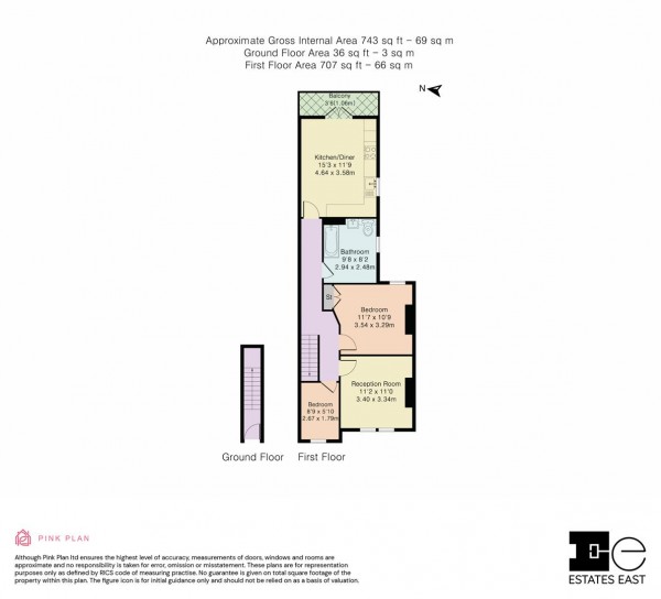 Floorplan for Warner Road, Walthamstow, London, E17