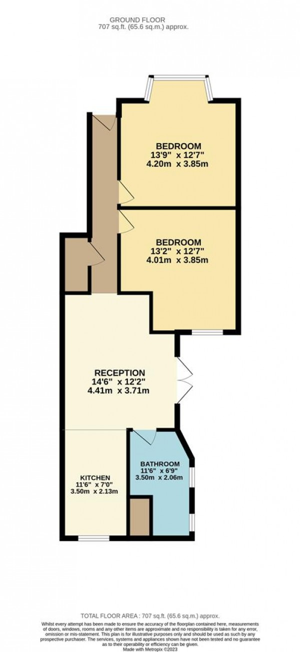 Floorplan for Murchison Road, Leyton, London, E10