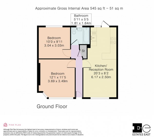Floorplan for Shernhall Street, Walthamstow, London, E17