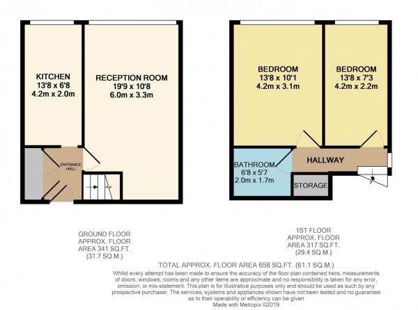 Floorplan for Carnarvon Road, Stratford, London, E15