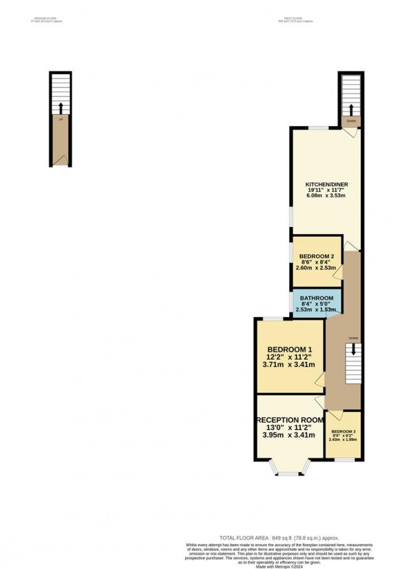 Floorplan for Howard Road, Walthamstow, London, E17