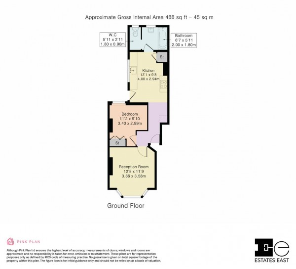 Floorplan for Livingstone Road, Walthamstow, London, E17