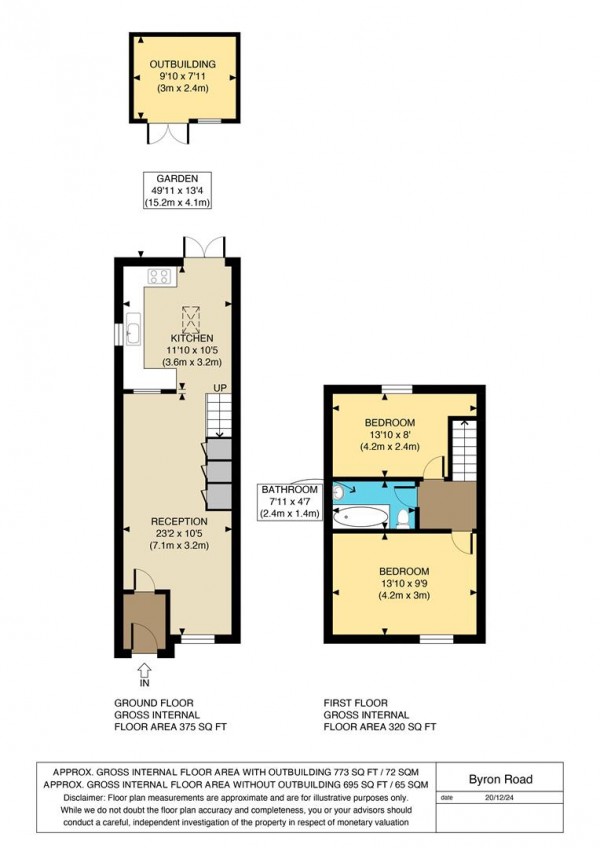 Floorplan for Byron Road, Walthamstow, London, E17