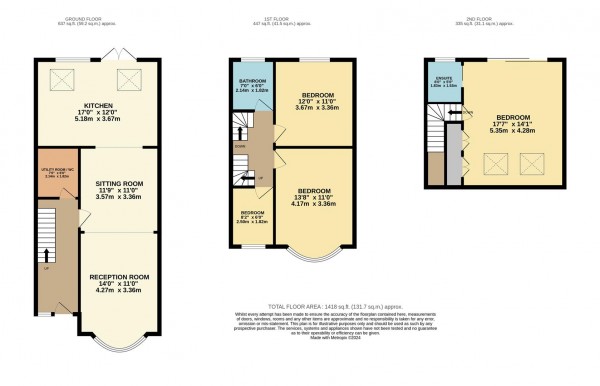 Floorplan for Pearcroft Road, Leytonstone, London, E11