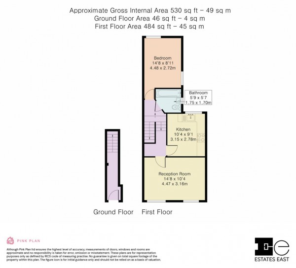 Floorplan for Beulah Road, Walthamstow, London, E17