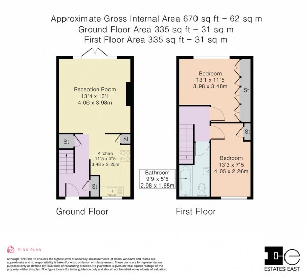 Floorplan for Crosbie House, Prospect Hill, Walthamstow, London, E17
