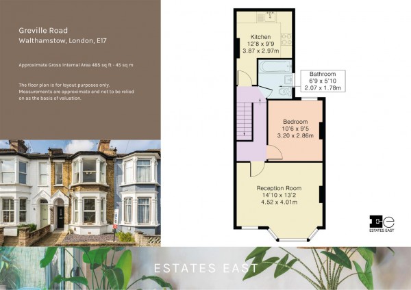 Floorplan for Greville Road, Walthamstow, London, E17